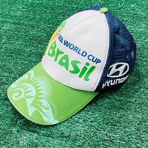 2014 FIFA Retro World Cup Brazil Mesh Trucker Snapback Hat Cap One Size